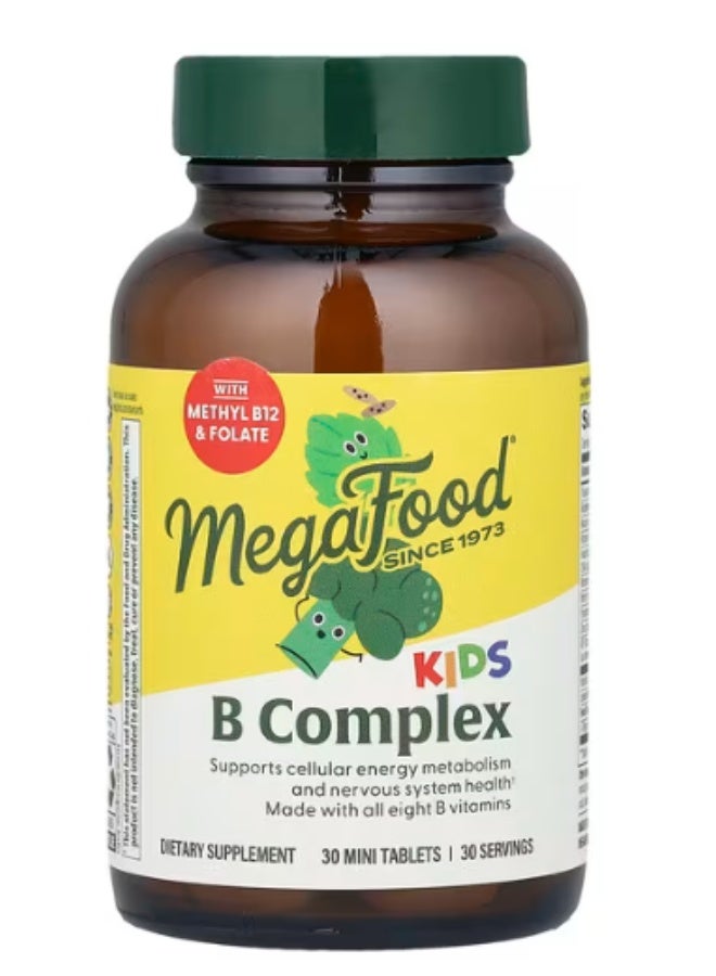 MegaFood, Kids B Complex, 30 Mini Tablets